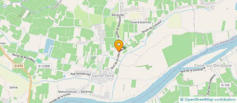 localisation de l'entreprise MADAME ANNE MARIE LUANS  SAINT-GENES-DE-CASTILLON