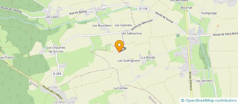 localisation de l'entreprise MADAME ANNE MARIE LUGAND à VICQ