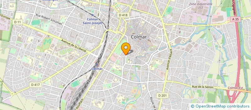 localisation de l'entreprise MADAME ANNE-MARIE MALLET  COLMAR