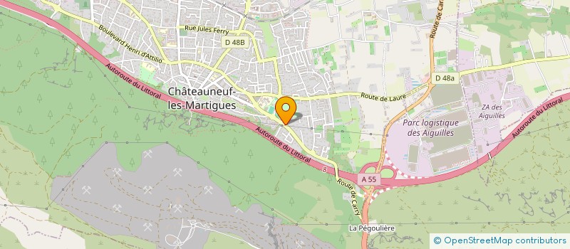 localisation de l'entreprise MADAME ANNE-MARIE MARCOU à CHATEAUNEUF-LES-MARTIGUES