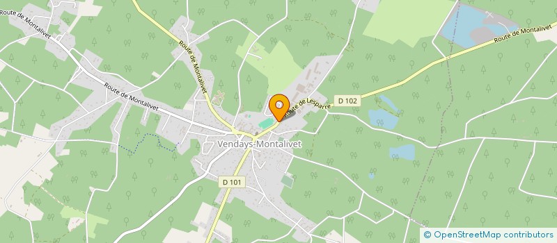 localisation de l'entreprise MADAME ANNE-MARIE MARIAU  VENDAYS-MONTALIVET