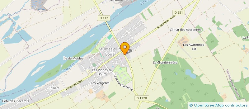 localisation de l'entreprise MADAME ANNE-MARIE MARNIER  MUIDES-SUR-LOIRE