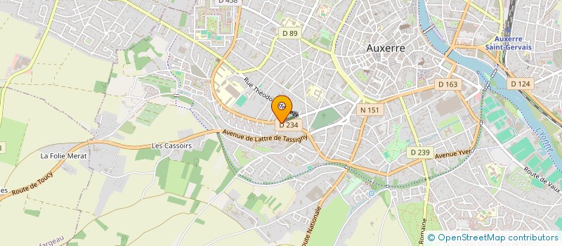 localisation de l'entreprise MADAME ANNE-MARIE MARTEL à AUXERRE