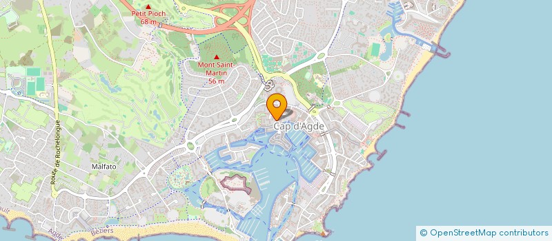 localisation de l'entreprise MADAME ANNE-MARIE MATTEI  AGDE
