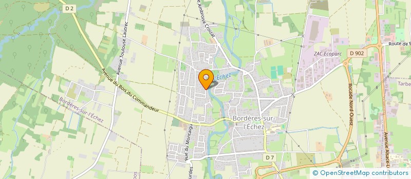 localisation de l'entreprise MADAME ANNE-MARIE MENESES  BORDERES-SUR-L'ECHEZ