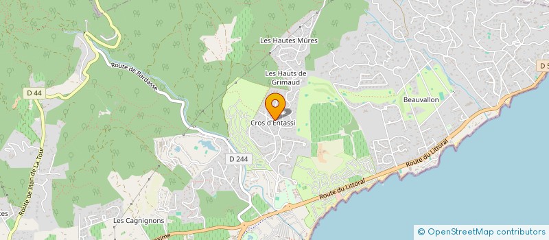 localisation de l'entreprise MADAME ANNE-MARIE MENNELLA à GRIMAUD