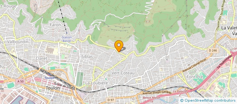 localisation de l'entreprise MADAME ANNE-MARIE MILLAN  TOULON