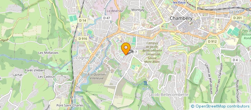 localisation de l'entreprise MADAME ANNE MARIE MODELIN  CHAMBERY