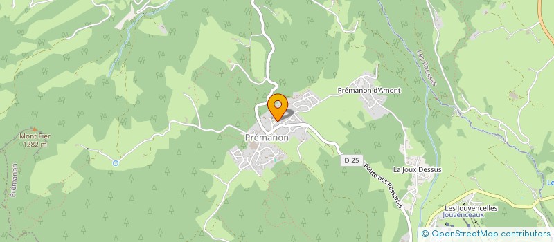 localisation de l'entreprise MADAME ANNE-MARIE MONAMY  PREMANON