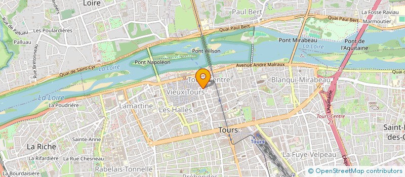 localisation de l'entreprise MADAME ANNE-MARIE MOREAU  TOURS