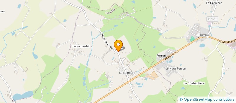 localisation de l'entreprise MADAME ANNE MARIE MORISSET  COURLAY