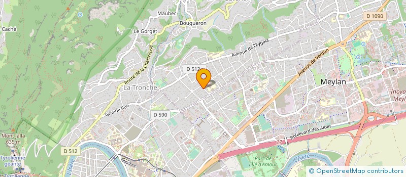 localisation de l'entreprise MADAME ANNE MARIE MOULIN  CORENC