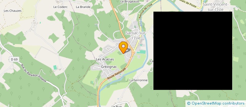 localisation de l'entreprise MADAME ANNE MARIE NEDELEC  SARLIAC-SUR-L'ISLE