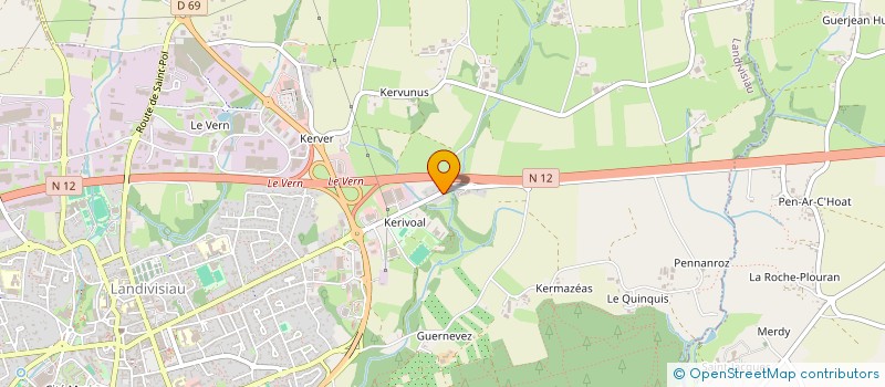 localisation de l'entreprise MADAME ANNE-MARIE NUGUES à LANDIVISIAU