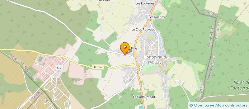 localisation de l'entreprise MADAME ANNE-MARIE OUVRARD  FONTEVRAUD L ABBAYE