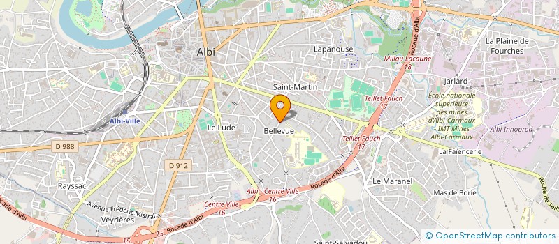 localisation de l'entreprise MADAME ANNE-MARIE PAGES à ALBI