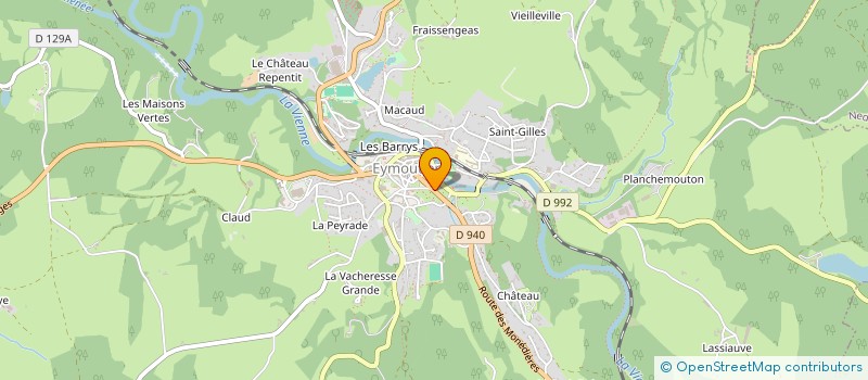localisation de l'entreprise MADAME ANNE-MARIE PASQUET à EYMOUTIERS