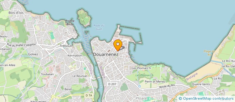 localisation de l'entreprise MADAME ANNE-MARIE PAVOT  DOUARNENEZ