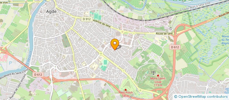 localisation de l'entreprise MADAME ANNE-MARIE PEREZ  AGDE