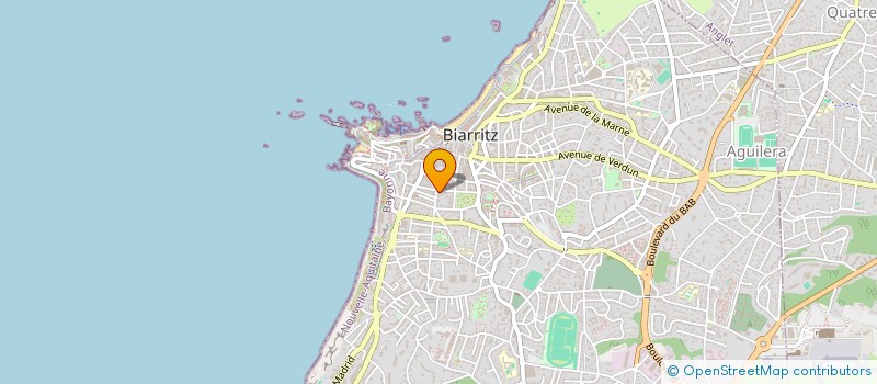 localisation de l'entreprise MADAME ANNE-MARIE PEYRE  BIARRITZ