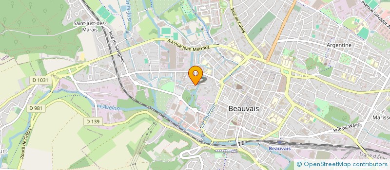 localisation de l'entreprise MADAME ANNE-MARIE PEYRONEN  BEAUVAIS