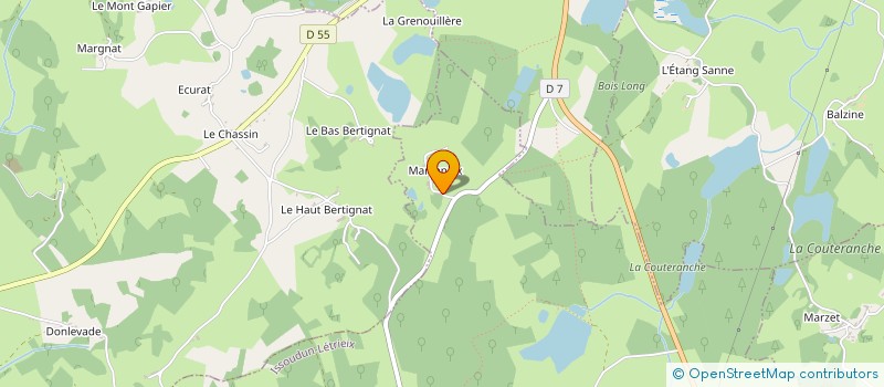 localisation de l'entreprise MADAME ANNE-MARIE PICAND à ISSOUDUN-LETRIEIX