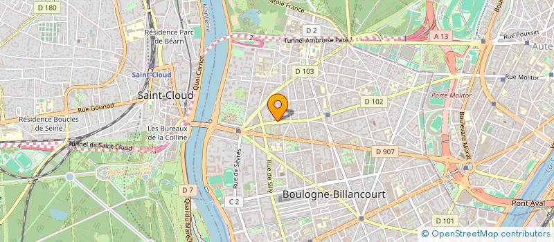 localisation de l'entreprise MADAME ANNE-MARIE PINAULT à BOULOGNE-BILLANCOURT