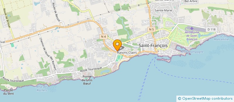 localisation de l'entreprise MADAME ANNE-MARIE PINEAU  SAINT-FRANCOIS