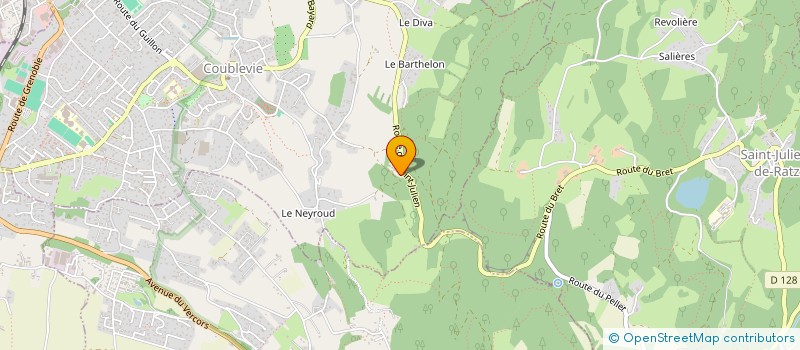 localisation de l'entreprise MADAME ANNE-MARIE PLANCHON  COUBLEVIE