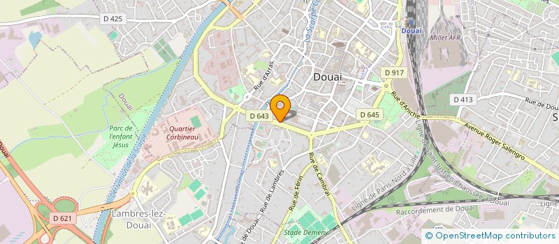 localisation de l'entreprise MADAME ANNE MARIE PODVIN à DOUAI