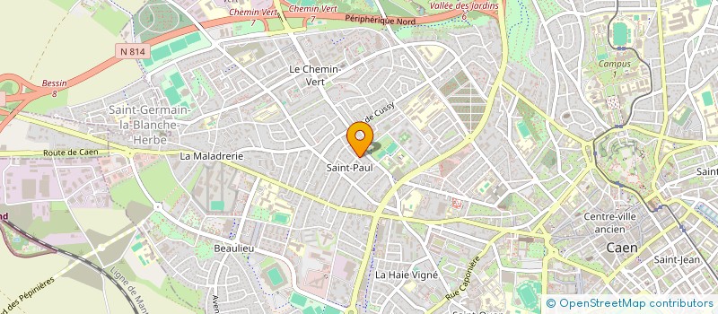 localisation de l'entreprise MADAME ANNE-MARIE POUSSOU à CAEN