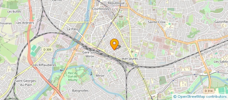 localisation de l'entreprise MADAME ANNE-MARIE POUTRAIN  LE MANS