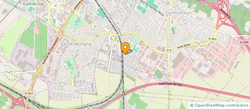 localisation de l'entreprise MADAME ANNE MARIE PREVOST  CORMONTREUIL