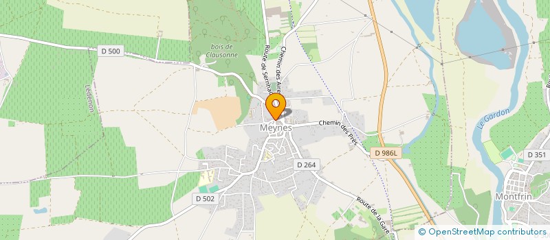 localisation de l'entreprise MADAME ANNE MARIE QUESNEL  MEYNES