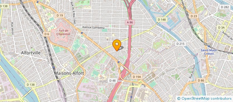 localisation de l'entreprise MADAME ANNE-MARIE RAKOTOFIRINGA  MAISONS-ALFORT