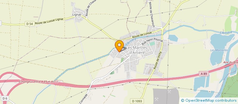 localisation de l'entreprise MADAME ANNE-MARIE RAYMOND  LES MARTRES-D'ARTIERE