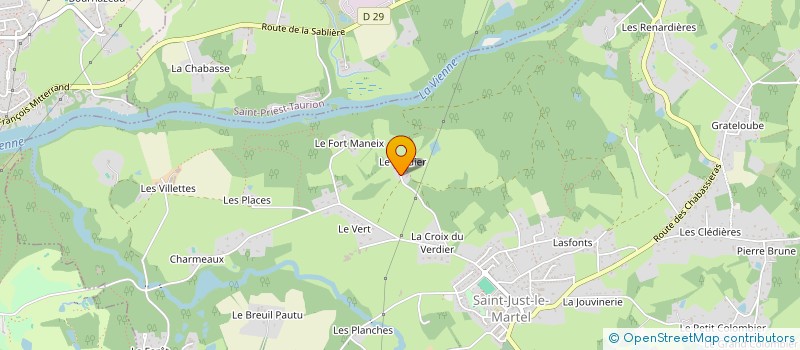 localisation de l'entreprise MADAME ANNE-MARIE RENONDIN  SAINT-JUST-LE-MARTEL