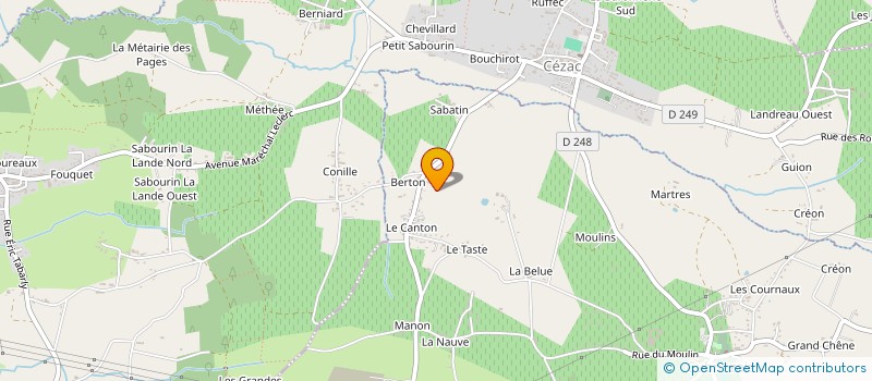 localisation de l'entreprise MADAME ANNE MARIE RISCHETTE  CUBNEZAIS