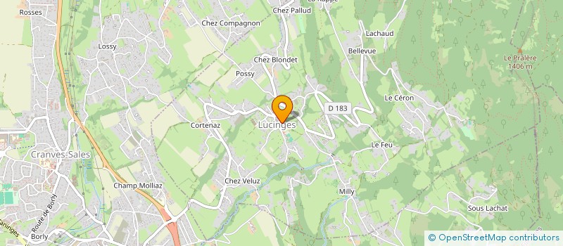 localisation de l'entreprise MADAME ANNE-MARIE ROBIN  LUCINGES