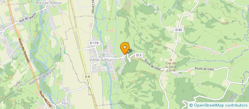 localisation de l'entreprise MADAME ANNE-MARIE ROSSI  VIELLE-ADOUR