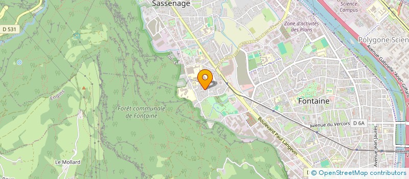 localisation de l'entreprise MADAME ANNE-MARIE ROSSI à FONTAINE