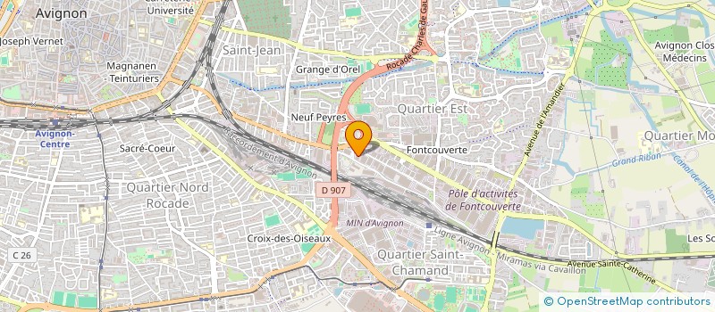 localisation de l'entreprise MADAME ANNE-MARIE ROUE  AVIGNON