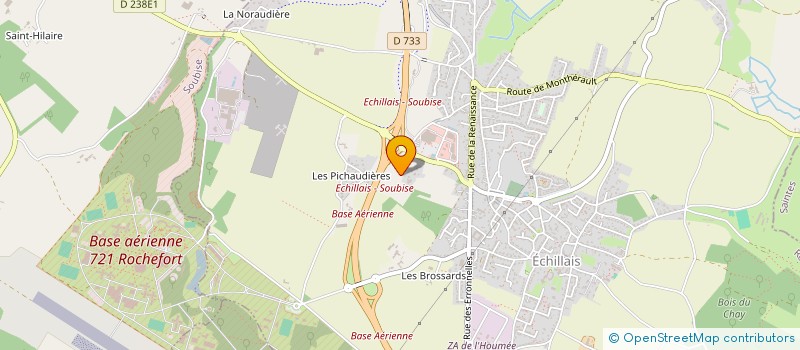 localisation de l'entreprise MADAME ANNE MARIE ROY à ECHILLAIS