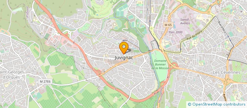 localisation de l'entreprise MADAME ANNE-MARIE RUIZ  JUVIGNAC