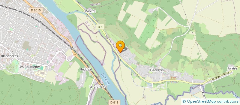 localisation de l'entreprise MADAME ANNE-MARIE SAGAIRE  GIVERNY