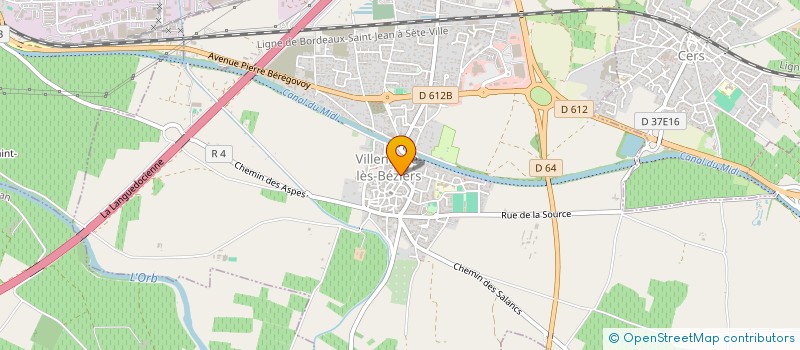 localisation de l'entreprise MADAME ANNE-MARIE SAGARRUY à VILLENEUVE-LES-BEZIERS