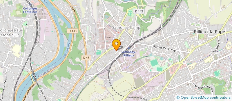 localisation de l'entreprise MADAME ANNE-MARIE SANTOS  SATHONAY-CAMP