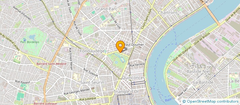 localisation de l'entreprise MADAME ANNE-MARIE SAVIN DE LARCLAUSE  BORDEAUX