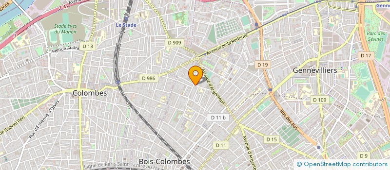 localisation de l'entreprise MADAME ANNE-MARIE SERVAIS à BOIS-COLOMBES