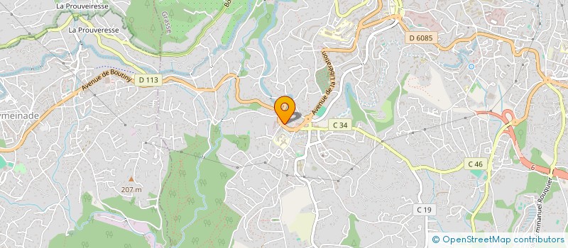 localisation de l'entreprise MADAME ANNE MARIE SORDI  GRASSE